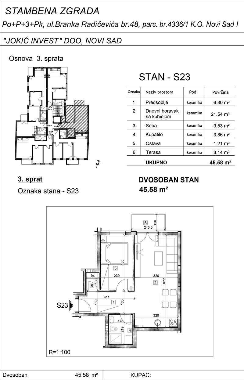 Stan 23 – Branka Radičevića 48