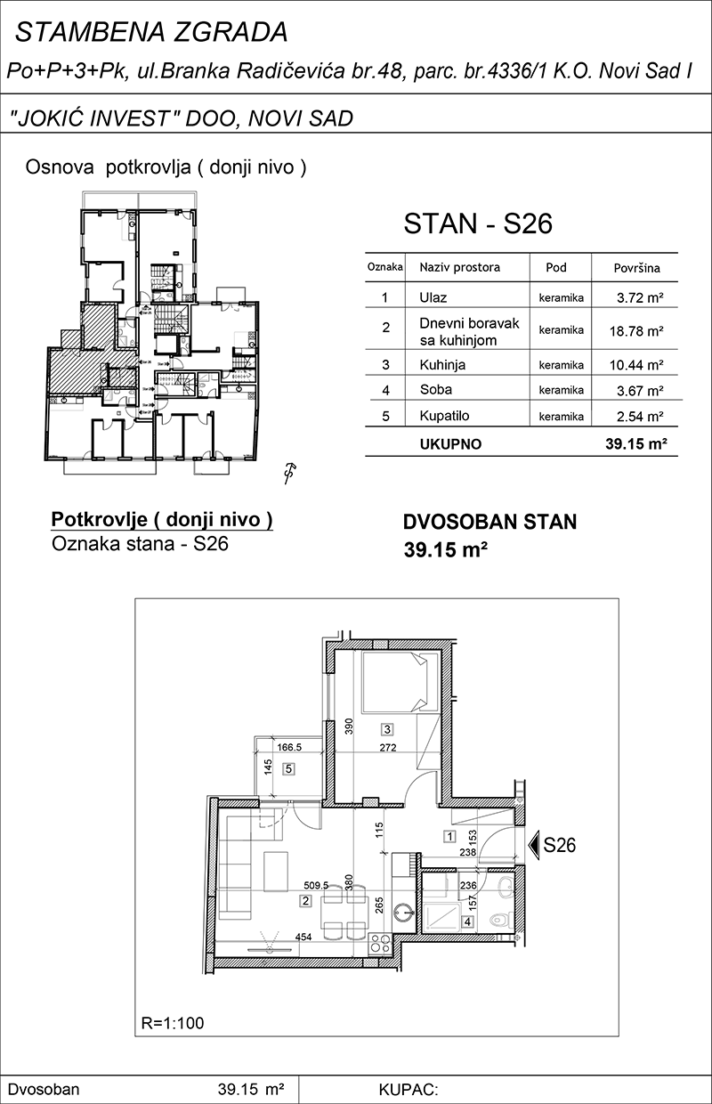 Stan 26 – Branka Radičevića 48